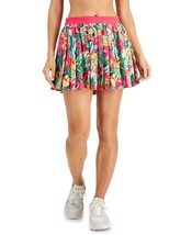 MSRP $30 Id Ideology Womens Tropical Printed Pleated Skort Pink Size XS - $15.67