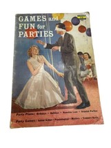 Games and Fun for Parties 1958 Vintage Book Guide Magazine MCM Style - £7.82 GBP