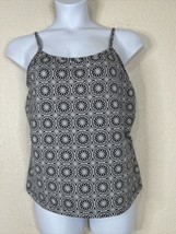 Lane Bryant Womens Plus Size 14/16W (0X) Blk/Wht Mosaic Tank Adjustable ... - $14.89