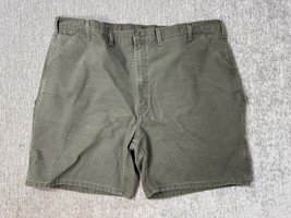 Carhartt Shorts Mens 48 B25 MOS Green Carpenter Canvas Grunge Streetwear... - $24.74