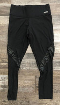 Victoria&#39;s Secret Pink Ultimate Womens Small Black Yoga Capri Work Out Pants - $15.32