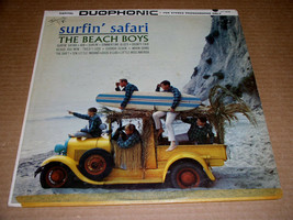 The Beach Boys Surfin&#39; Safari Record Album Vinyl Stereo Vintage Capitol Label - £19.97 GBP