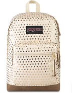 Jansport Right Pack Backpack Gold Polka Dot - £59.01 GBP+