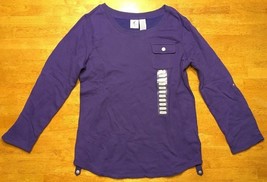 Caribbean Joe Women&#39;s Purple Long Sleeve Lightweight Sweatshirt - Size: ... - £11.20 GBP