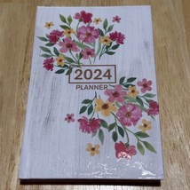 2024 Small Monthly Pocket Planner Calendars Flowers 3.75x5.75 Address Book - £11.08 GBP