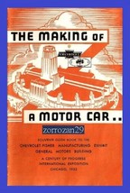 1933 Chevrolet *The Making Of A Motor Car* Brochure Vintage PART-COLOR Di... - £18.94 GBP