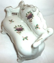 Vintage Porcelain Handpainted Flowers Sofa Settee Dollhouse Miniature Japan - £11.96 GBP