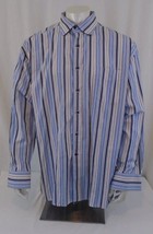 Tommy Hilfiger 2 Times Large Oxford Blue Striped Cotton Men&#39;s Long Sleev... - £9.32 GBP