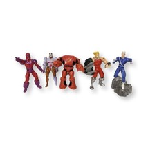 Vintage 90s ToyBiz X-Men Villains Figure Lot X5: Sabertooth Magneto Quicksilver - £22.72 GBP