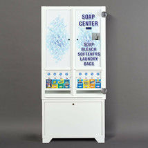 NEW Coin Soap VendMaster 240n with security guards and pedestal base (vm240CS) - £4,457.35 GBP