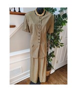 Dani Max Women&#39;s Beige Polyester Single Breasted Blazer &amp; Pant 2 Piece S... - $51.62 CAD