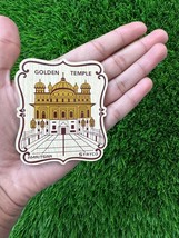 Sikh Wood Engarved Fridge door magnet Souvenir Baba Deep Singh Golden Temple OFB - £13.31 GBP