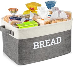 Bread Storage Basket For Kitchen, Foldable Fabric Bread Storage Containe... - £27.80 GBP