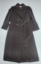 Vintage Giorgio Armani Women’s Dark Brown Camel Hair + Wool Coat, Sz 6 Italy - $395.95