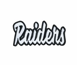Oakland Raiders Football Super Bowl Embroidered Iron On Patch 4&quot;x2&quot; Blk/Wht - $183.41 MXN
