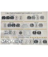 Vintage Shell Mr. President Coin Game Board Complete 23/35 Presidential ... - £26.15 GBP