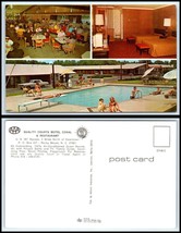 NORTH CAROLINA Postcard-Rocky Mount, Quality Courts Motel Coral &amp; Restaurant R46 - £3.71 GBP