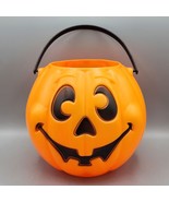 Vtg Grand Venture Blow Mold Candy Bucket Pail Halloween Pumpkin Jack 1997 - €8,33 EUR