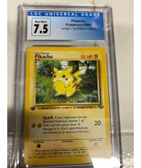 Pikachu 60/64 - Jungle - WoTC Pokemon Card 1st Edition *CGC GRADE 7.5* - £54.86 GBP