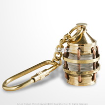 Handmade Brass Anchor Lantern Key Chain Ring Gift Souvenir - £7.09 GBP
