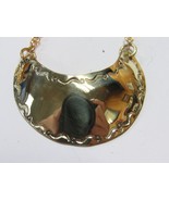 Seminole Mini 24&quot; Brass Swirl Dot Single Gorget Necklace Charley Johnson... - £19.41 GBP