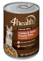 4health Grain Free Adult Turkey &amp; Sweet Potato Stew Wet Dog Food,1 Can 1... - $11.55