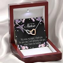 Express Your Love Gifts Thank You Nurse Card My Nurse My Angel Inseparable Neckl - £43.50 GBP