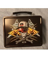 Five Finger Death Punch (FFDP) Garage &amp; Checkered Flag Metal Lunchbox MINT - £43.63 GBP
