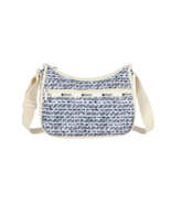 LeSportsac Weave Black Classic Hobo Crossbody Bag, Modern Abstract Print... - $1,473.88 MXN