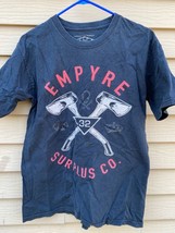 Empyre Surplus Co Skateboarding Crossed Axes Hatchets T-Shirt Medium Black - $19.75