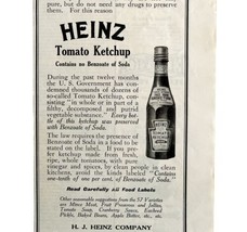 Heinz Tomato Ketchup 1913 Advertisement 57 Varieties Condiment Print Ad DWCC18 - £31.28 GBP