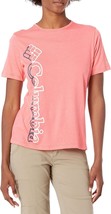 Columbia Womens Activewear Plus Size Graphic-Print T-Shirt,Blossom Pink Heat,1X - £23.60 GBP