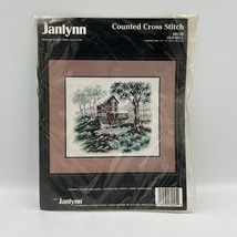 Vintage 1991 Janlynn Counted Cross Stitch Kit #80-95 Old Mill Country La... - $24.99
