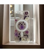 MagSafe Dried Pressed Real Flower Bumper Case For iPhone13 14 15 16 Pro ... - $35.00