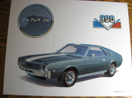 1968 AMX AMC 390 Art Print Lithograph - £24.59 GBP