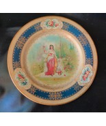 Art Nouveau Tin Vienna Art Plate - $828.33 MXN