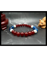 Thailand Handmade Flag Color Gemstone Beaded Bracelet, Men's and Women's - $29.39