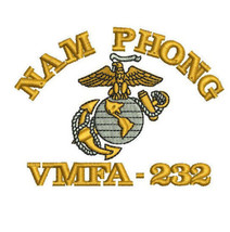 USMC Marine Corps NAM PHONG VMFA Veteran Military Custom Embroidered Pol... - $34.95
