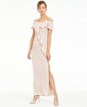 Adrianna Papell Flounce Crepe Gown Blush Size 10 $139 - £37.36 GBP