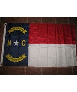 AES 6x10 ft Embroidered Sewn Solarmax North Carolina Nylon Flag Grommets... - $1,692.23 MXN