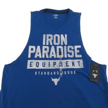 Under Armour Project Rock Iron Paradise Tank Top Men&#39;s Size 2XL Royal Bl... - $34.95