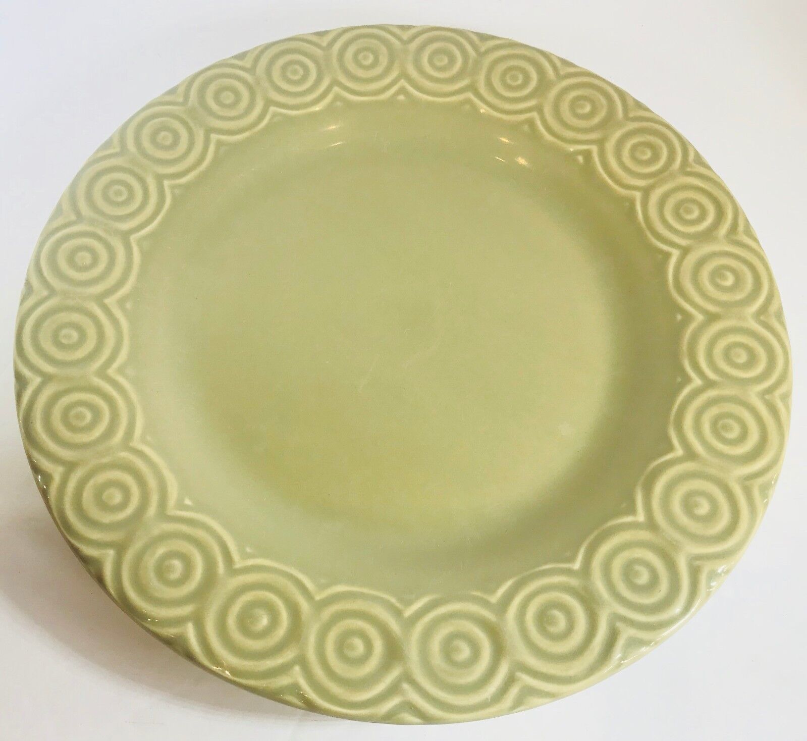 Primary image for Crate & Barrel SIERRA KHAKI Dinner Plate Portugal Ceramic Dinnerware