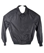 Members Only Jacket Mens Size 42 Large Black Original Bomber Racer Full Zip - $49.50