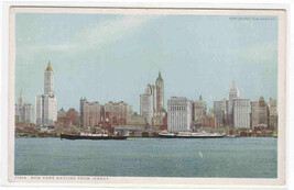 New York City Skyline Phostint 1910c postcard - £7.39 GBP