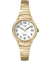 Timex T2H351 Women&#39;s Easy Reader Gold-Tone Stainless Steel Expansion Band Watch - £43.42 GBP