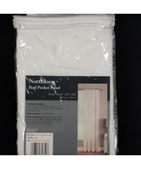 Northloop Rod Pocket Panels 50x63&quot; 127x160cm White Metallic Curtain Geom... - £5.08 GBP