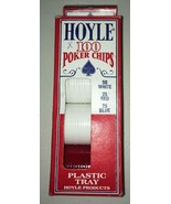 Vintage 1992 Hoyle Plastic Poker Chips 100 Count with 3 Colors Interlock... - $13.67 CAD