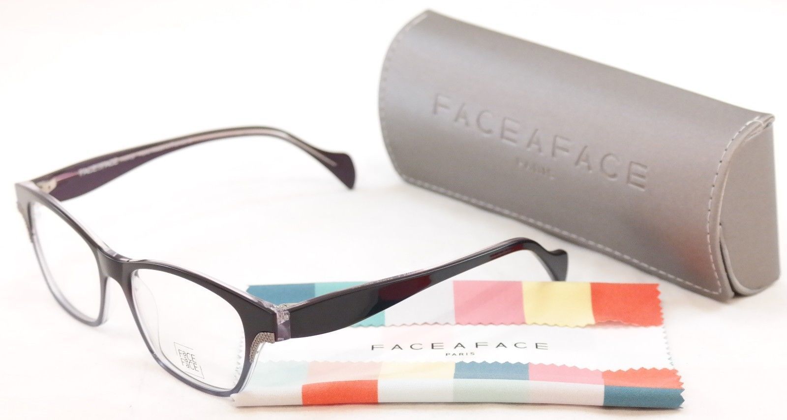Authentic Face A Face Eyeglasses Frame Terry 1 387 Purple To Blue Plastic France - $186.92