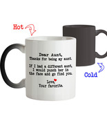 Coffee Mug Funny Birthday Gift for Aunt Dear Aunt Thanks for being my Aunt - £17.33 GBP+