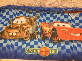 CARS Mater and Lightning McQueen Piston Cup Racing Pillow Case Disney/Pixar Vtg - $3.96